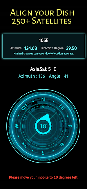 Satellite TV Finder, Dish 360 Screenshot 0