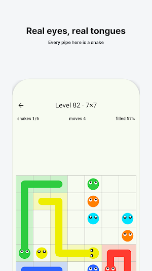Snake Flow: Numberlink Puzzle Screenshot 1