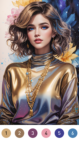 Beauty Color by number game Screenshot 0
