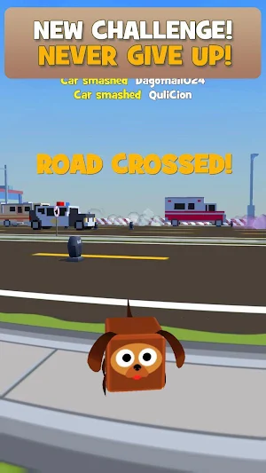 Voxel Rabbit: Cross Road 3d Rush Hour Traffic Trap Screenshot 0