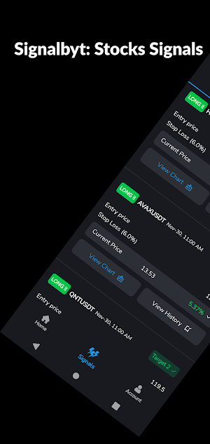 Signalbyt: Stock Signals Screenshot 0