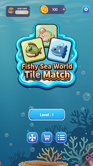 Fishy Sea World Tile Match Screenshot 0