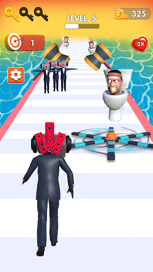 Toilet Battle Fight Monster 3D Screenshot 1