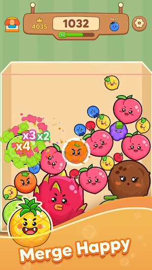 Fruit Merge: Drop Puzzle Screenshot 1