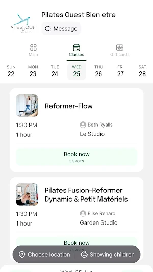 Pilates Ouest - Bien-etre Screenshot 2
