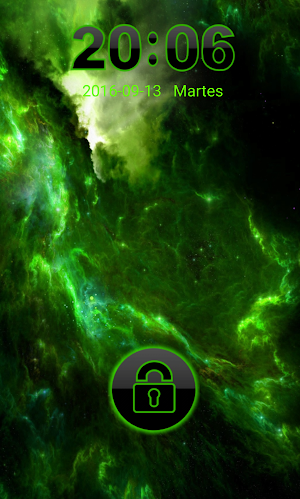 THEME GO LOCKER SPACE GREEN Screenshot 2