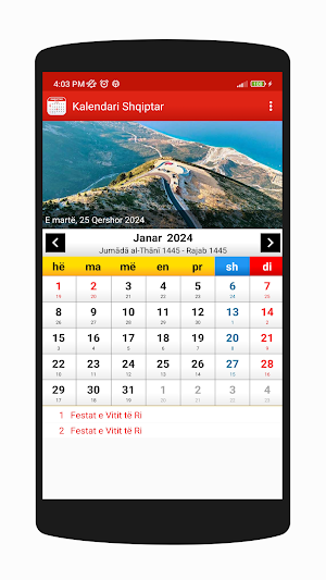 Kalendari Shqiptar 2024 Screenshot 0
