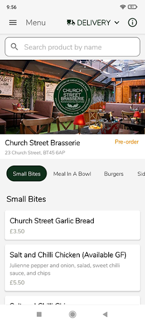 Church Street Brasserie Screenshot 0