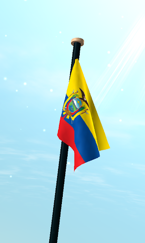 Ecuador Flag 3D Free Wallpaper Screenshot 2