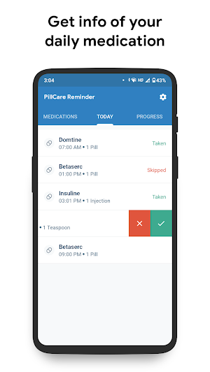 Pill Reminder & Medication Tracker - PillCare Screenshot 1