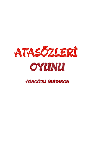 Atasözleri Oyunu - Atasözü bulmaca Screenshot 0