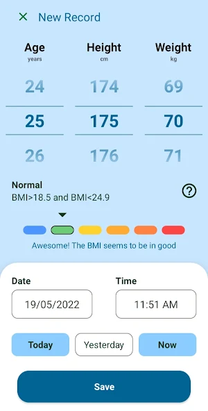 BMI Logger: Weight Tracker Screenshot 0