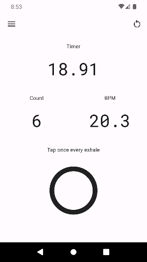 Breaths Per Minute Screenshot 0