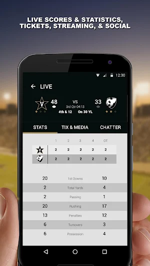 Vanderbilt Commodores Game Day Screenshot 2