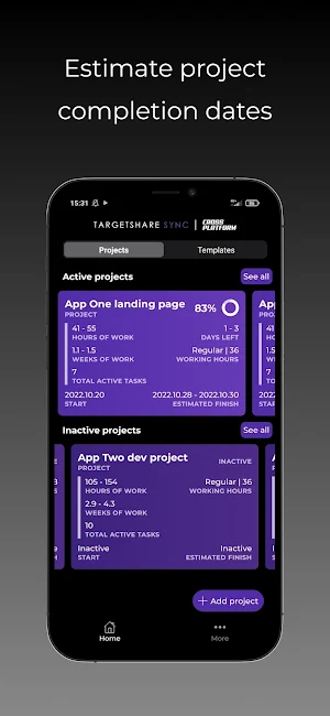 Targetshare: Get Finish Dates Screenshot 0