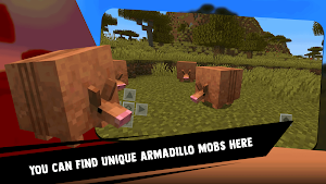 MCPE Armadillo Mobs Modpack Screenshot 0