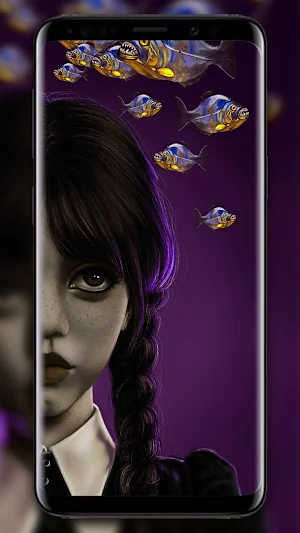 Wednesday Addams Wallpaper Screenshot 2