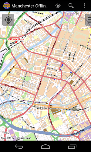 Manchester Offline City Map Screenshot 0