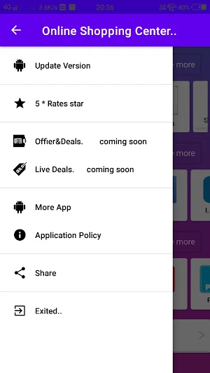 Online Shopping Centre Screenshot 2