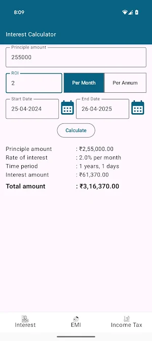 Smart Finance Calculator Screenshot 2