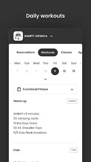 BAMFIT ATHLETICS Screenshot 3