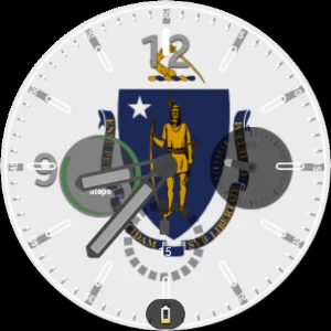 Massachusetts Flag Watchface Screenshot 3
