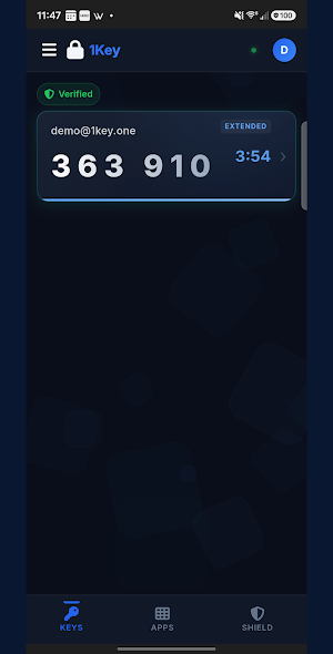 1Key Secure Access Screenshot 0