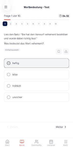 Deltaprüfung Vorbereitung Screenshot 2