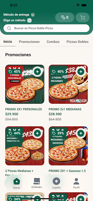 DoblePizza - Pizza a Domicilio Screenshot 0