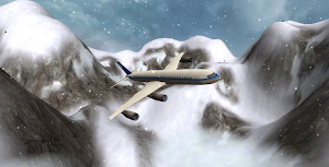 Flight Simulator Snow Plane 3D Screenshot 1