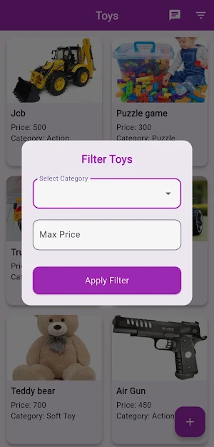 Toys Exchange App Screenshot 1