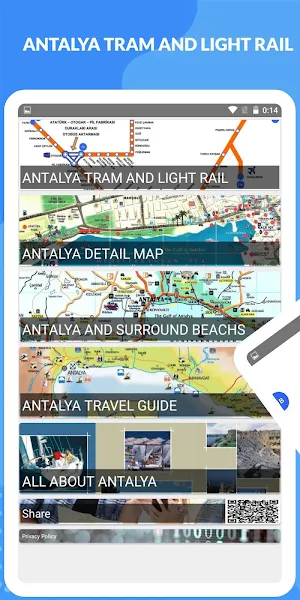 Antalya Airport Tram and Rail Map offline Screenshot 0