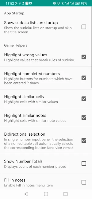 OpenSudoku Screenshot 3
