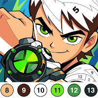Ben Alien 10 Color By Number