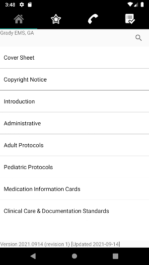 GRADY EMS FIELD PROTOCOLS Screenshot 2