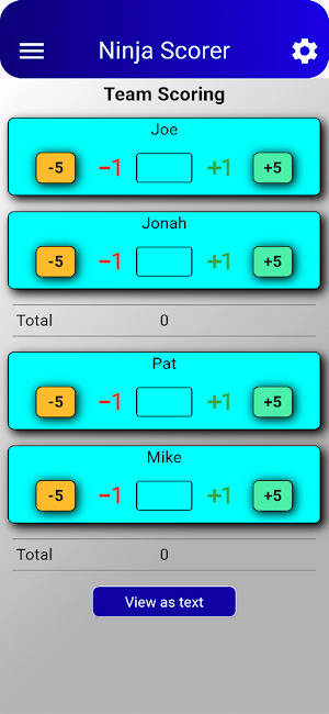 Ninja Scorer Screenshot 1