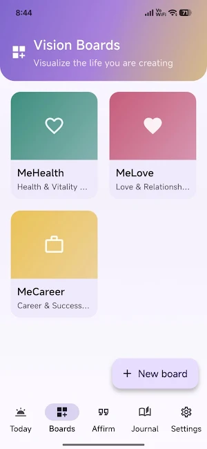 Manifestation & Vision Board Screenshot 1