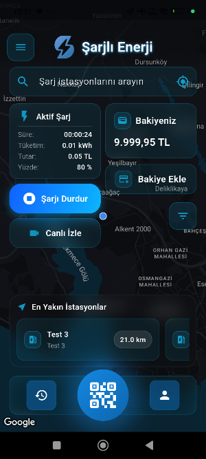 Şarjlı Enerji – Şarj İstasyonu Screenshot 0