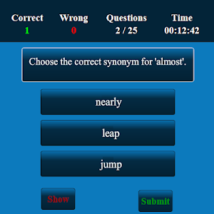 Synonyms Quiz Screenshot 2