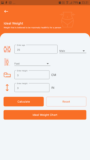 Maulaji Health Calculator Screenshot 0