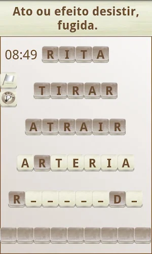 PALAVRAS - Jogo de palavras em Português. Screenshot 2