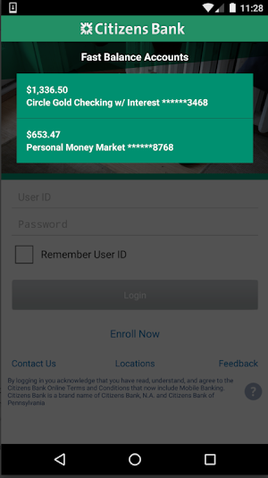 TF Mobile Banking Test Screenshot 1