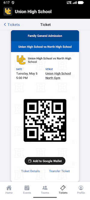 Union High School Athletics Screenshot 2