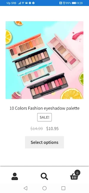 Makeup Shopping App Screenshot 1