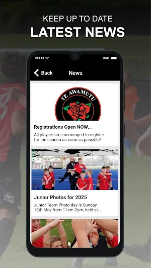 Te Awamutu AFC Screenshot 1