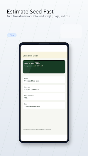 Lawn Seed Quick Screenshot 1