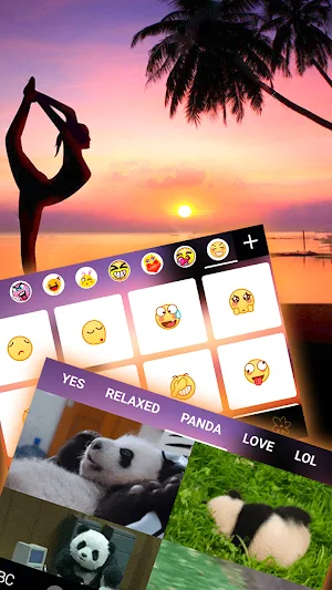 Sunset Holiday2 Keyboard Background Screenshot 3