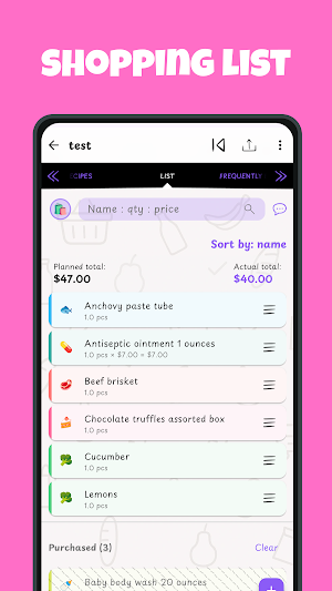 Shopping List STAT Screenshot 0