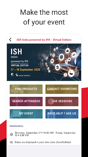 Messe Frankfurt India Virtual Screenshot 0