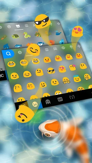Lucky Koi Fish Keyboard Theme Screenshot 3